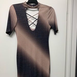 Over the knee Mauve dress